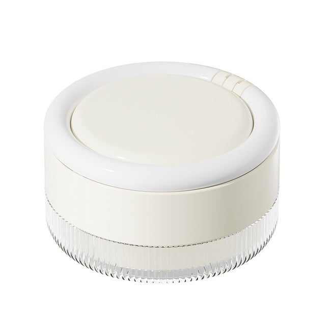 Healthzeri Denture Soaking & Cleaning Case — Cream White