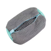 Gray cushioned machine-wash shoe bag