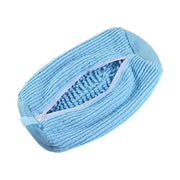 Blue cushioned machine-wash shoe bag