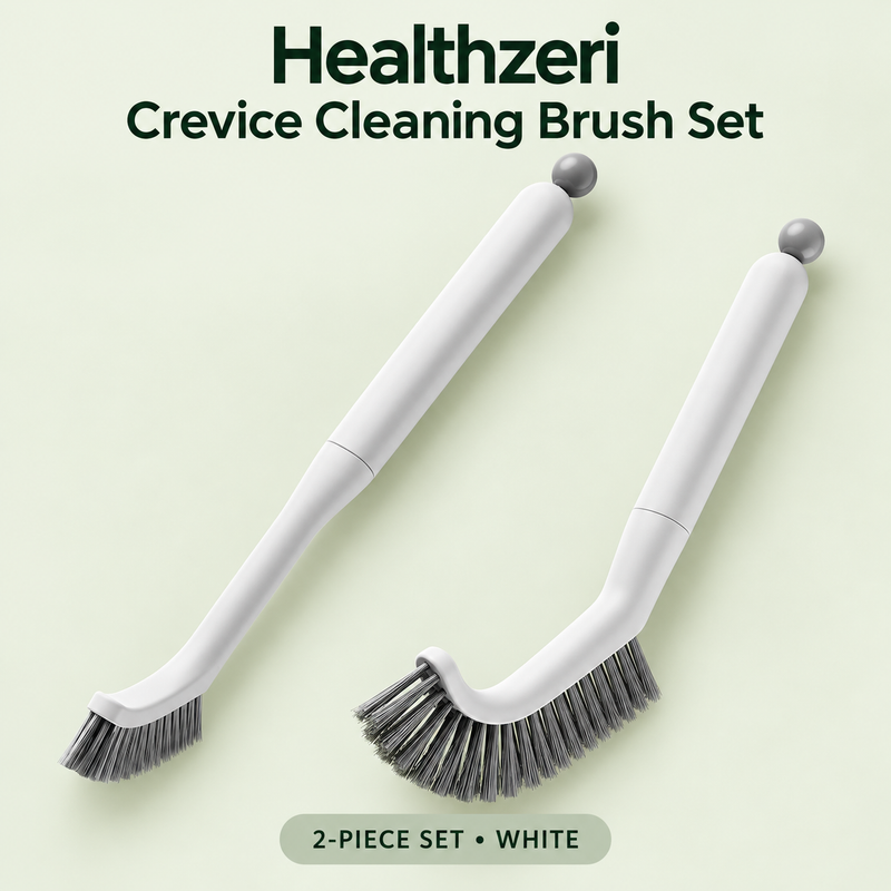 Healthzeri 2-Piece Crevice Cleaning Brush Set