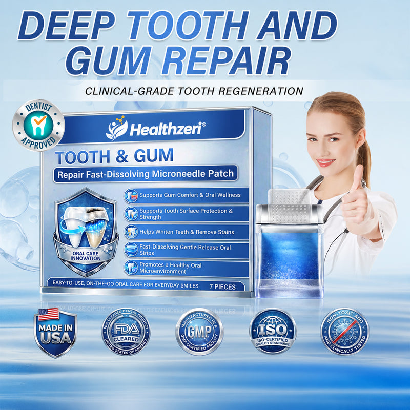 Healthzeri Tooth & Gum Repair Fast-Dissolving Microneedle Patch